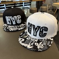 Hat flat brimmed summer American fashion spring autumn white graffiti hip hop hat Baseball cap