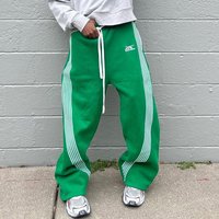  High Street Casual Pants Side Stripes Relaxed Fit Trendy & Versatile Autumn & Spring