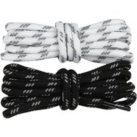 Shoelaces Wholesale Round Polyester Insert Triple Twill Reflective Shoelaces