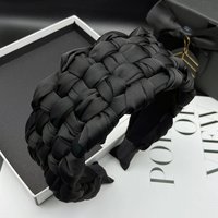 Summer New Satin Braided Hair Bands Light Luxury Premium Sense Of Headdress High Skull Top Hair Accessories