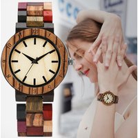 Fashion Wood Watch Vintage Clock Quartz Analog Wristwatches Sports Wooden Bracelet Watch Montre Femme