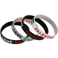 Palestine Free Silicone Bracelet International Commemorative Wristband Classic Vintage Fashionable Metal Chain & Link Design