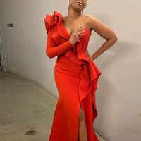 Sexy One shoulder Slim Irregular Dress Dress Skirt
