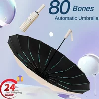 80 Rib Storm Umbrella Super Strong Windproof Design