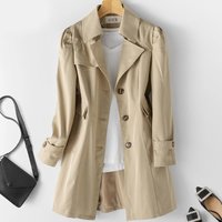 Mid Length Slimming Korean Style Jacket Spring Autumn Top Jacket