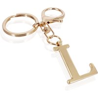 Stainless Steel 26 English Alphabet Keychain Bag Doll Capital Letter Couple Name Pendant