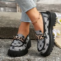 Shoes Casual Shoes Shoes Thick Soled Loafers Autumn Large Height Enhancing Shoes Versatile Platform Small Leather Shoes