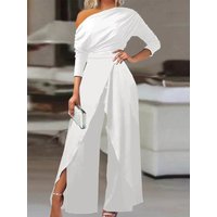 K One Shoulder Formal Elegant Party Jumpsuit