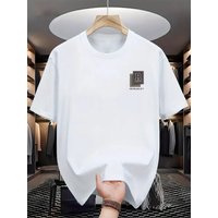 100 Cotton Men's Summer Short Sleeved Round Neck Loose Oversized T-shirt Top Breathable And Comfortable