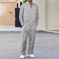 Men's Solid Color Casual Outfit 2026 Old Money Style Hoodie And Sweatshirt Set Classic Unisex Fashion Streetwear