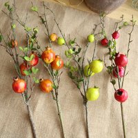 Pomegranate dry branches artificial fruit fruit artificial flower manufacturer home decoration road flower wall artificial flower MW10884