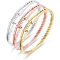Bangles Titanium Steel Fashion Niche Bracelet Hollow Diamond Design Stainless
