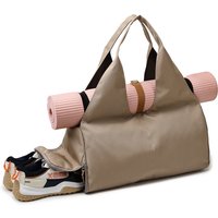 Separate Shoe Compartment Dry And Wet Separation For Yoga Mat Portable Multi-functional Gym Bag Sports Single-shoulder Bag Handbag