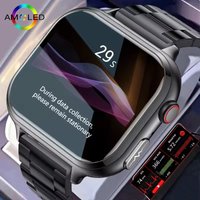 Nursing Level AI Diagnosis SmartWatch ECG+PPG Blood Pressure Blood Lipid Uric Acid Health Monitoring Watch 1.91” Screen