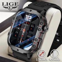 Smart Watch 1.96" TFT High Definition Sports Modes 420mAh Long Battery Life Smart Watch Fitness Sport Watch IPhone Android