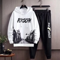 Men's Clothing Boys' sports suits autumn and winter new youth brand casual loose sweater trousers a complete set
