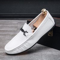 Fashion casual leather shoes soft soles soft upper men's shoes