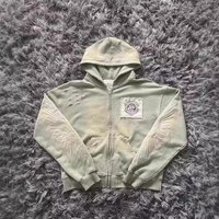 Cross Border 9OESH Printed Hoodie Sweatshirt 2025 Hot Selling Versatile Zipper Cardigan Jacket
