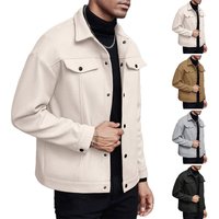 European American Cross border Autumn Winter Woolen Lapel Jacket Casual Sports Business