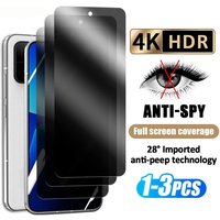 3PCS Full Cover Privacy Screen Protector Xiaomi Mi 12T 11T Pro 13 12 10 10T 11 Lite NE Anti Spy Tempered Glass