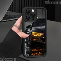 Fashions Car Pattern Silicone Phone Case IPhone 16 Pro Max 15 14 11 12 13 7 8 16 Plus X XR Matte Shockproof Soft Cover