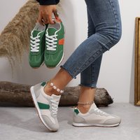 Large fashion casual temperament flat lace up matching wear casual shoes