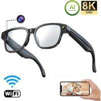 E03 Smart Glasses 800W AI Camera HD Photo Video Voice Call & Translation Dual Lens 