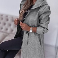 Fashion Casual Hooded Zipper Jacket