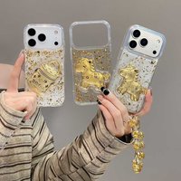 TechCore TechCore Get Rich Instantly 3D Resin Compatible Pple 16 17 Max Phone Case IP15 Pro Large Hole Cover