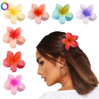 Hair Accessories Sweet Flower Plastic Hair Claws