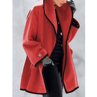 Hooded Woolen Coat Autumn Winter