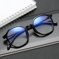 Goggles 6011 Computer Non Prescription Fashionable Anti Light Glasses Polygonal Shape