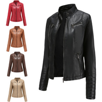 Clothing Leather Coat Spring Autumn Thin Section Motorcycle Clothing Leather Jacket Short Fashion Jacket