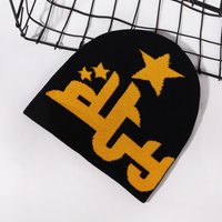 Wool Hat Jacquard Hat Letter Knitted Hat Autumn Winter Keeps Warm Same Popular Hip hop Wool Hat.