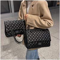 Cross Border Fashion Texture Small Ins Niche Trend This Years Popular Quilted Chain Shoulder Crossbody