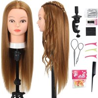 Opini 80% straight 66.04cm -71.12cm doll and hair beauty model head real human hair, suitable for hairdressers (# 27