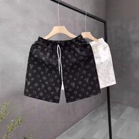 Summer New Men's Ice Silk Quick Drying Casual Sports Shorts Loose Breathable Five Point Pants With Letter Print