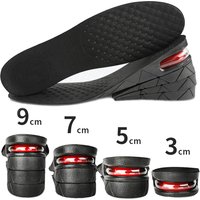 1pair 3 9cm Invisible Increase Insole Cushion Height Ajustable Shoe Heel insoles Insert Taller Support Absorbant