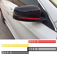 4Pcs Vehicle Rearview Sticker Auto adhesive Eye catching Stripe Stripe Car Sticker Rearview Car Accessories
