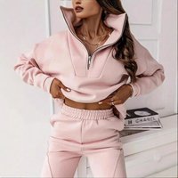 & Casual Solid Hoodie & Pants Set Stylish Two Piece Outfit Daily Wear & Street Fashion