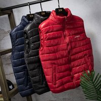 Clothing autumn winter down cotton vest vest short section plus fat large thin section group activities vest tide