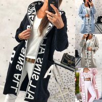 Clothing cardigan hooded knitted sweater jacket cardigan