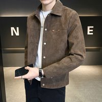 Spring And Autumn Casual Jacket For Men, New Stylish Brand With High-End Feel, Turn-Down Collar Jacket, Men's Outerwear
