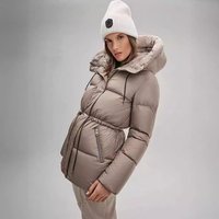Clothing spring winter coats cotton jacket hooded medium long warm coat