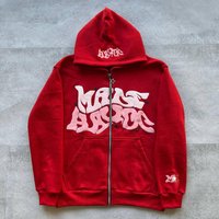 Clothing Autumn Style Sweatshirt Personality Street Style Foam Letter Print Cardigan Sweatshirt Jacket