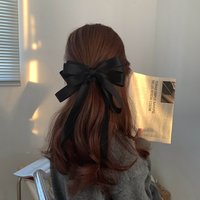 Warm years big bow French black high-grade hairpin South Korea hair accessories new head headdress