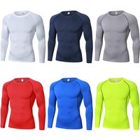 Clothing Long Sleeved Sports Tights Outdoor Basketball Fitness Cycling Sweat Absorbent Breathable Long Sleeved Tights