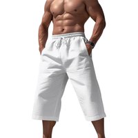 Pants Summer Loose Casual Sports Cropped Pants Linen Pants Models