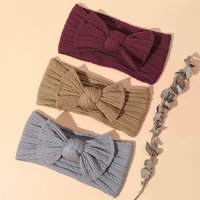 Europe and the United States cross-border new children’s headdress baby bow solid color hair band baby elastic soft fontanelle headband