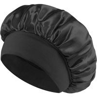 Voghion Get 17% Off Satin Wide Brim Elastic Sleeping Cap for Men Women